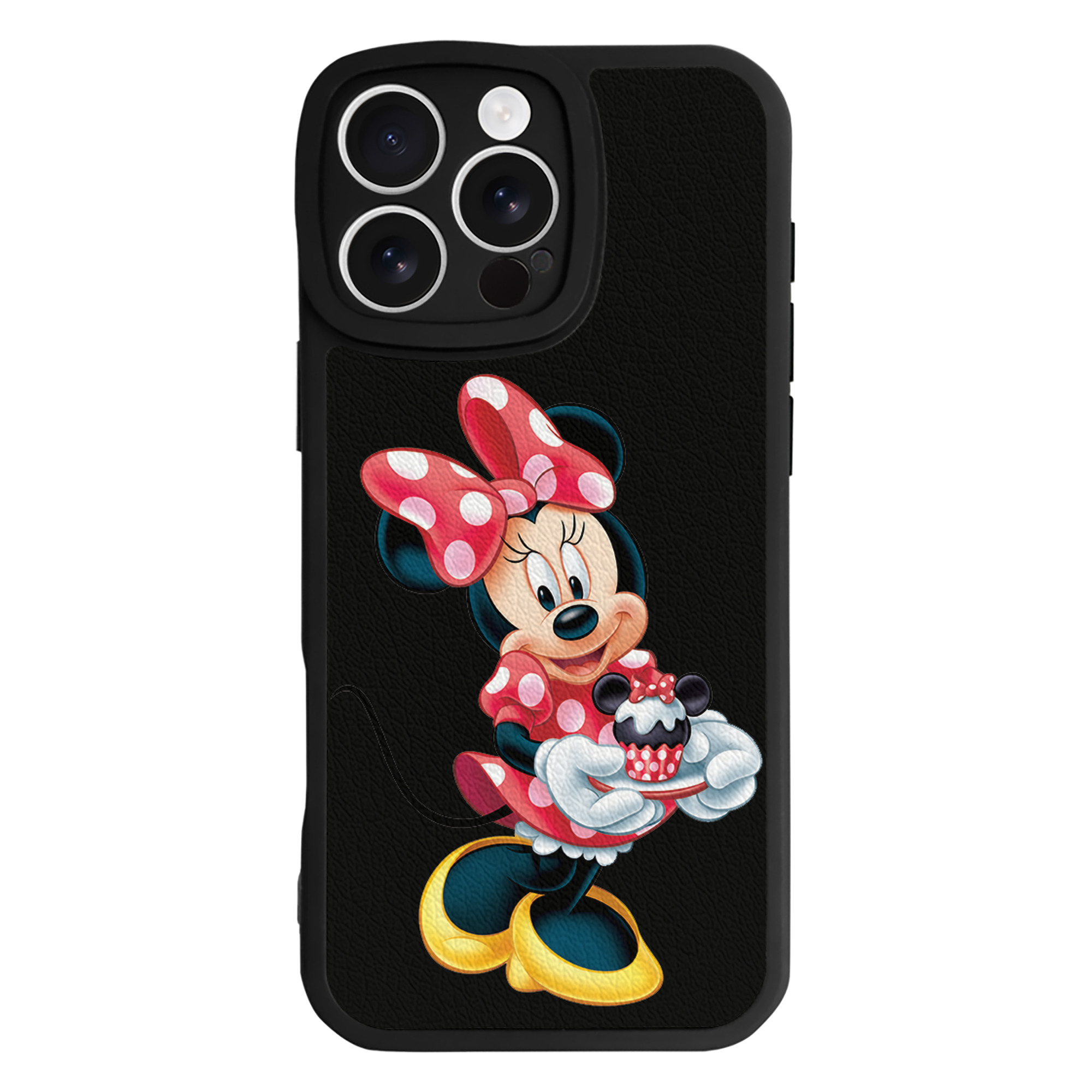 （画像用） ミッキーマウス Mickey Mouse 【iPhone 16シリーズ対応】シリコンスマホケース（レザー調） 材質：シリコン